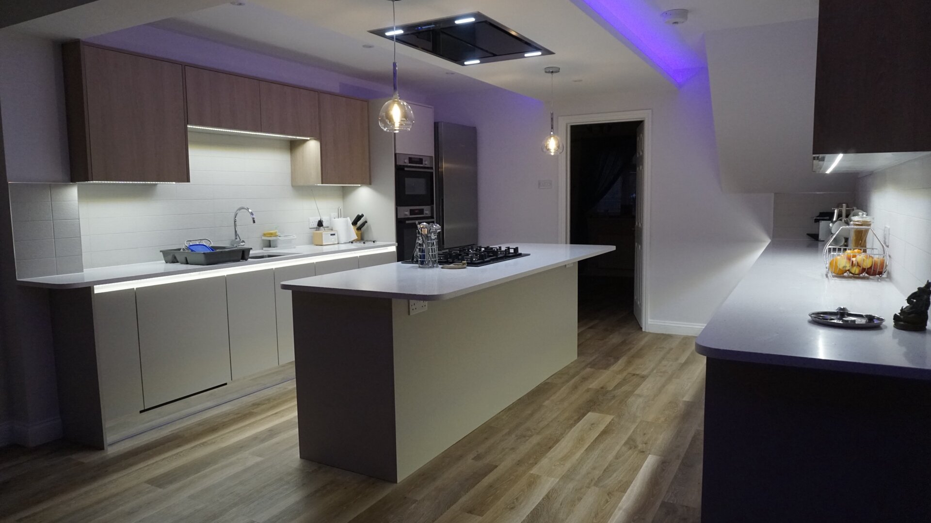 Kitchen fitters in Milton Keynes: fitted kitchen with island installed by Crownhill Building Services